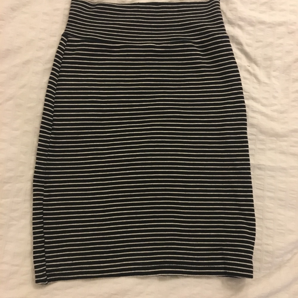 American Apparel Striped Pencil Skirt